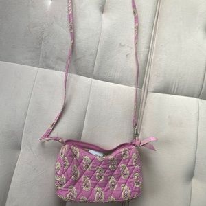 Pink Vera Bradley crossbody purse